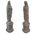 STATUA MADONNA DI LOURDES IN CEMENTO + COLONNA CM. 145