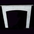 CORNICE DI CAMINO D'EPOCA IN MARMO 125X103