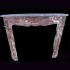 CORNICE DI CAMINO D'EPOCA IN MARMO SECONDA META '800-125X104