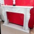 CORNICE DI CAMINO IN MARMO BIANCO Cm. 135 mod.7
