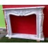 CORNICE DI CAMINO IN MARMO BIANCO Cm. 150 mod.1