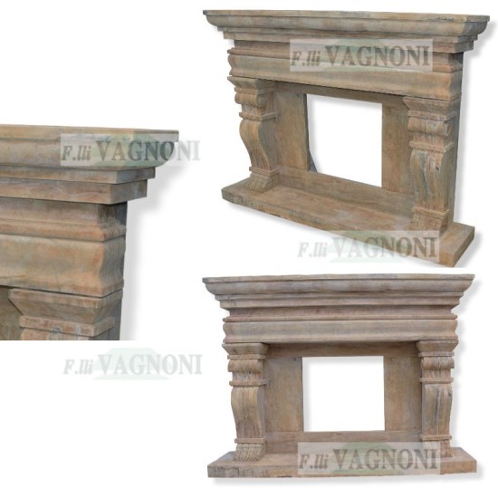 CORNICE DI CAMINO IN PIETRA Cm. 150 mod. 062P CORNICE DI CAMINO IN PIETRA Cm. 150 mod. 062P
