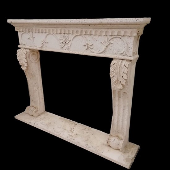 CORNICE DI CAMINO IN TRAVERTINO ASCOLANO CM. 150 CORNICE DI CAMINO IN TRAVERTINO ASCOLANO CM. 150