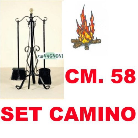 SET CAMINO IN FERRO BATTUTO 4 ATTREZZI POMO OTTONE SET CAMINO IN FERRO BATTUTO 4 ATTREZZI POMO OTTONE