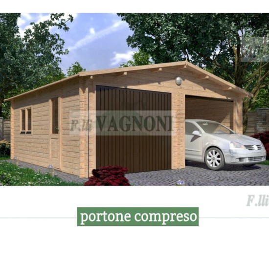 GARAGE IN LEGNO CM. 600X600 PARETI DA 45 mm. GARAGE IN LEGNO CM. 600X600 PARETI DA 45 mm.