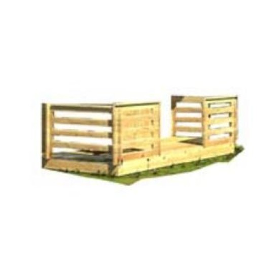 VERANDA PER CASETTA FRONTE Cm. 400 spess. 45 VERANDA PER CASETTA FRONTE Cm. 400 spess. 45
