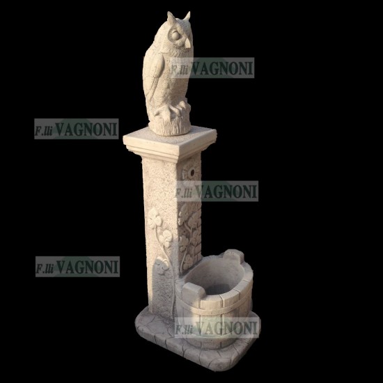 FONTANA A COLONNA IN CEMENTO CIVETTA CM. 130 FONTANA A COLONNA IN CEMENTO CIVETTA CM. 130