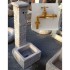 FONTANA A COLONNA IN CEMENTO MATTONI + RUBINETTO
