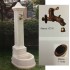 FONTANA A COLONNA IN CEMENTO MILANO+RUBINETTO+PILETTA