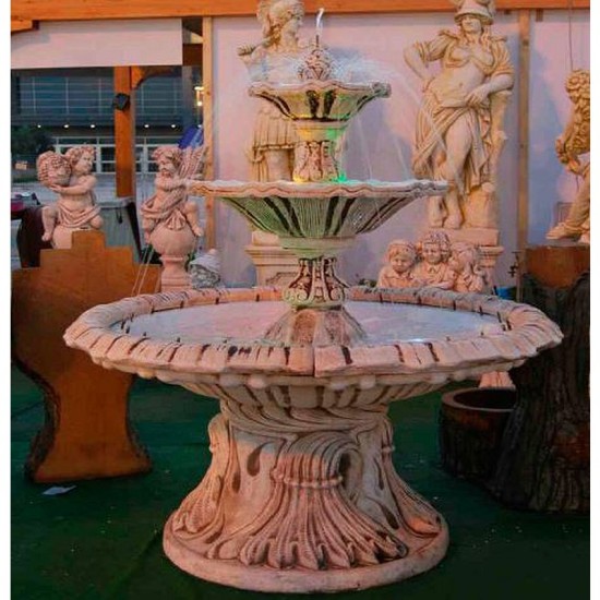 FONTANA DA GIARDINO COMPLETA DI POMPA E LUCI MOD. FO.PA15 FONTANA DA GIARDINO COMPLETA DI POMPA E LUCI MOD. FO.PA15