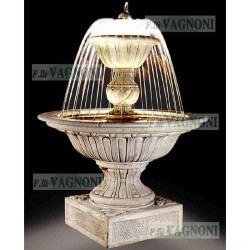 FONTANA DA GIARDINO COMPLETA DI POMPA E LUCI MOD. FO.PA16