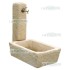 FONTANA VASCA EFFETTO PIETRA COLORE TUFO CM. 99X54 X H. 101