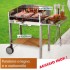 BARBECUE A LEGNA/CARBONE IN ACCIAIO INOX CM. 60