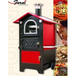 FORNO A LEGNA LEPRI ROSSO 100 VENTILATO