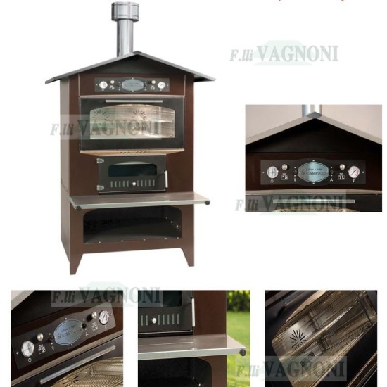 FORNO A LEGNA ROSSO FUOCO SEDICINONI 80 COUNTRY ST VENTILATO FORNO A LEGNA ROSSO FUOCO SEDICINONI 80 COUNTRY ST VENTILATO