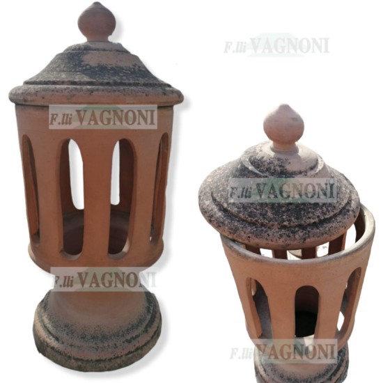 VECCHIA LANTERNA IN TERRACOTTA UMBRA cm. 70 VECCHIA LANTERNA IN TERRACOTTA UMBRA cm. 70