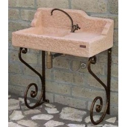 N° 2 BASI STAFFE IN FERRO COR-TEN VERNICIATE CM. 69