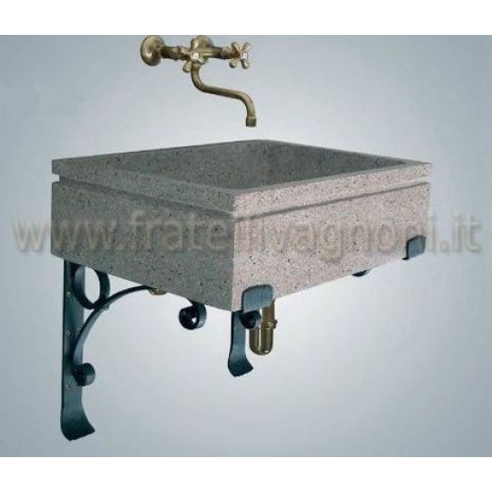 N° 2 STAFFE IN METALLO PER LAVANDINI PROFONDITA' MIN.CM. 50 E 52