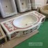 LAVANDINO LAVELLO IN MARMO CON INTARSI INTARSIATO ROSSO Mod 20PG