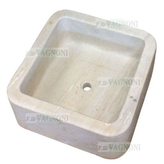 LAVANDINO LAVELLO IN MARMO QUADRATO CM. 50X50 LAVANDINO LAVELLO IN MARMO QUADRATO CM. 50X50