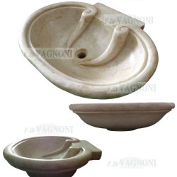 LAVANDINO LAVELLO IN MARMO VASCHETTA