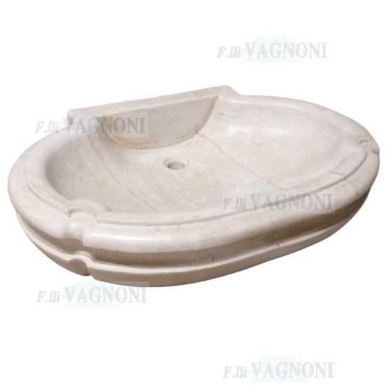 LAVANDINO LAVELLO IN MARMO VASCHETTA CONCHIGLIA CM. 80x57 LAVANDINO LAVELLO IN MARMO VASCHETTA CONCHIGLIA CM. 80x57