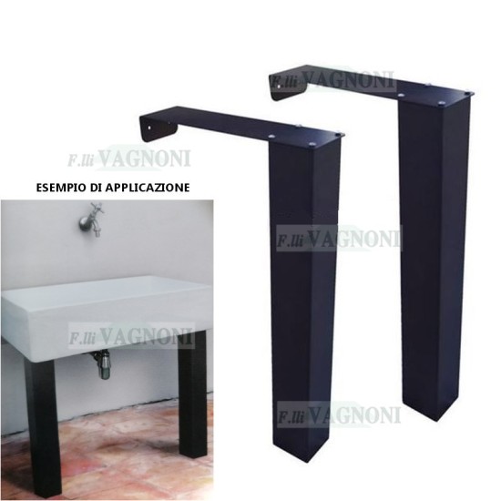 N° 2 BASI STAFFE IN ALLUMINIO TRATTATO VERNICIATO CM. 58 N° 2 BASI STAFFE IN ALLUMINIO TRATTATO VERNICIATO CM. 58
