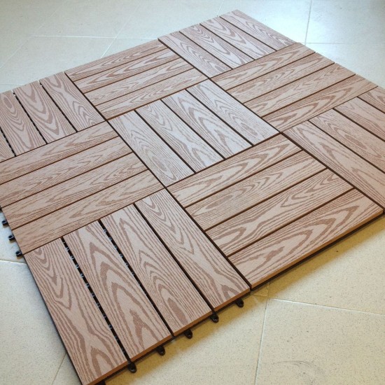 n° 11 MATTONELLE PER PAVIMENTO IN WPC CM.30X30 LEGNO COMPOSITO n° 11 MATTONELLE PER PAVIMENTO IN WPC CM.30X30 LEGNO COMPOSITO
