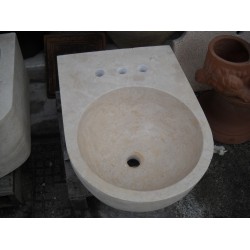 ACQUASANTIERA LAVANDINO IN TRAVERTINO MOD. VG36