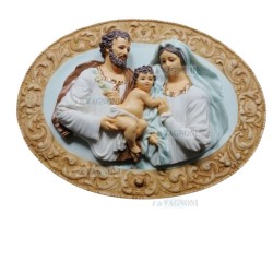 ALTORILIEVO IN RESINA SACRA FAMIGLIA CM. 43X33