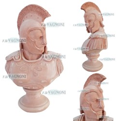 BUSTO GLADIATORE CM. 66 IN TERRACOTTA TOSCANA