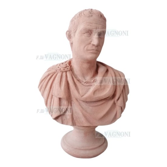BUSTO IMPERATORE CESARE CM. 62 IN TERRACOTTA TOSCANA