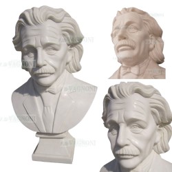 BUSTO IN MARMO ALBERT EINSTEIN Cm. 60