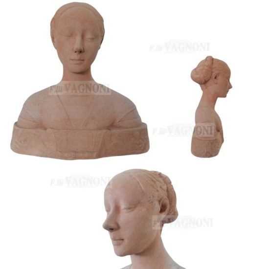BUSTO IN TERRACOTTA TOSCANA MARIA IPPOLITA SFORZA 40X39