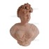 BUSTO STAGIONE INVERNO CM. 46 IN TERRACOTTA TOSCANA