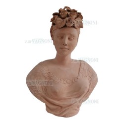BUSTO STAGIONE PRIMAVERA CM. 46 IN TERRACOTTA TOSCANA