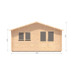 CASETTA CM. 500X600 PARETI DA 45 MM.
