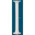 COLONNA IN GESSO H. CM. 190 FUSTO RIGATO CM. 22 CAP. DORICO