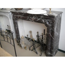 CORNICE DI CAMINO D'EPOCA IN MARMO mod. l_XIV_2