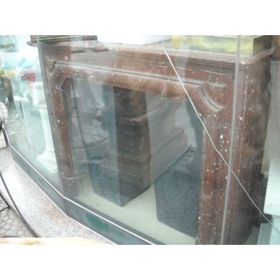 CORNICE DI CAMINO D'EPOCA IN MARMO mod. l_XIV_5