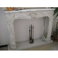 CORNICE DI CAMINO D'EPOCA IN MARMO mod. l_XV_3