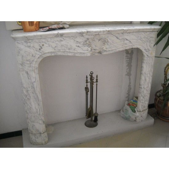 CORNICE DI CAMINO D'EPOCA IN MARMO mod. l_XV_3