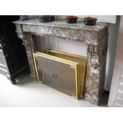 CORNICE DI CAMINO D'EPOCA IN MARMO mod. LF_5