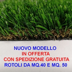 ERBA PRATO SINTETICO NUOVO MODELLO 30 Mm. 4 COLORI FILATI A "U"