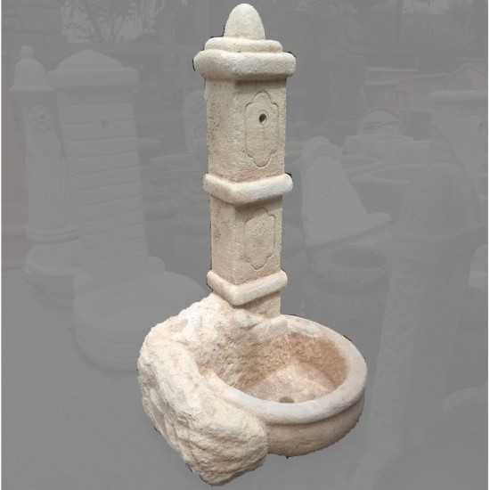 FONTANA  A COLONNA IN CEMENTO CASTE CM. 110