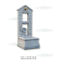 FONTANA A COLONNA GIARDINO IN CEMENTO CASETTA