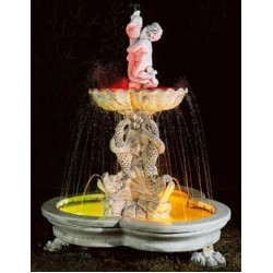 FONTANA DA GIARDINO COMPLETA DI POMPA E LUCI MOD. 1810