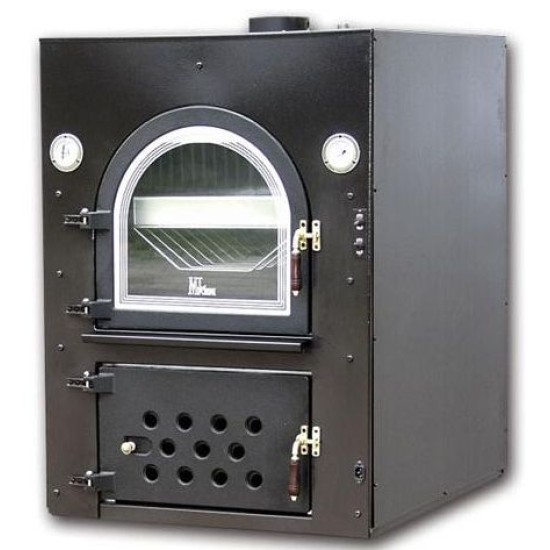 FORNO A LEGNA DA INCASSO LEPRI ROSSO 80 VENTILATO