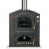 FORNO A LEGNA FONTANA IN ACCIAIO DA INCASSO MOD. INC 80X45V