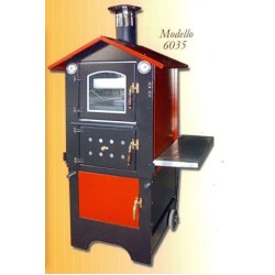 FORNO A LEGNA LEPRI ROSSO 60 VENTILATO